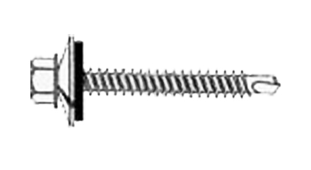 1-12" 304 S.S. Tek Screw with Neo Washer