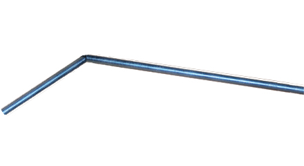 1/2" X 31" 18-8 S.S. All Thread Rod Bent At A 45&Deg Angle For Louvers