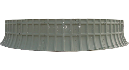 6 Tall by 15.2 Diameter FRP Fanstack